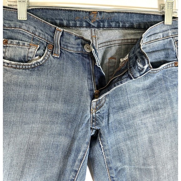 7 FOR ALL MANKIND -  Bootcut Womens Jeans Blue Denim - Size 27 X 33 PreOwned - Picture 5 of 8